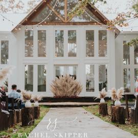 Outdoor ceremony at The Glass House Venue