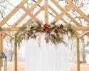 Archway for outdoor wedding ceremony