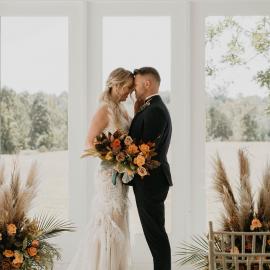 Couple embracing
